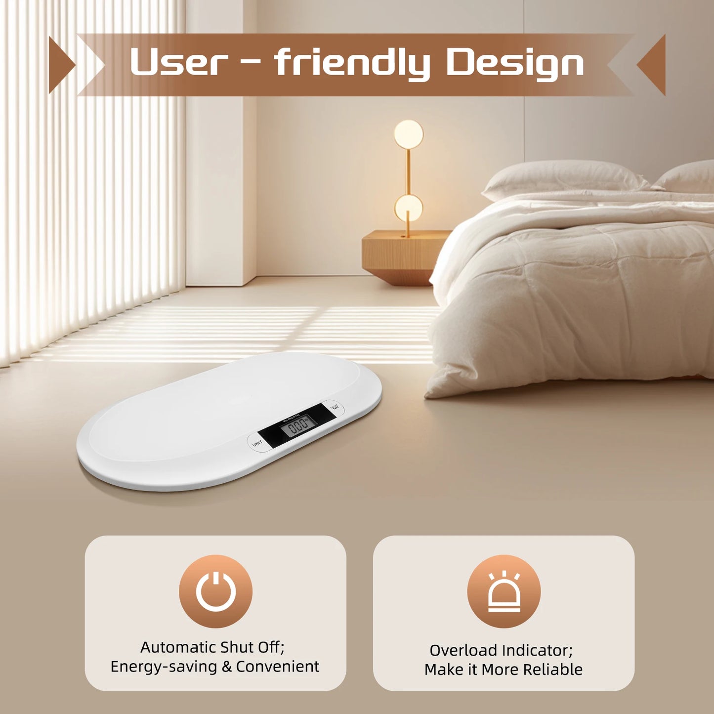 Baby Weighing Scale Digital Baby Scale W/ Large 20kg Capacity,High Precision Sensor, And Ergonomic Design for Baby’s Health