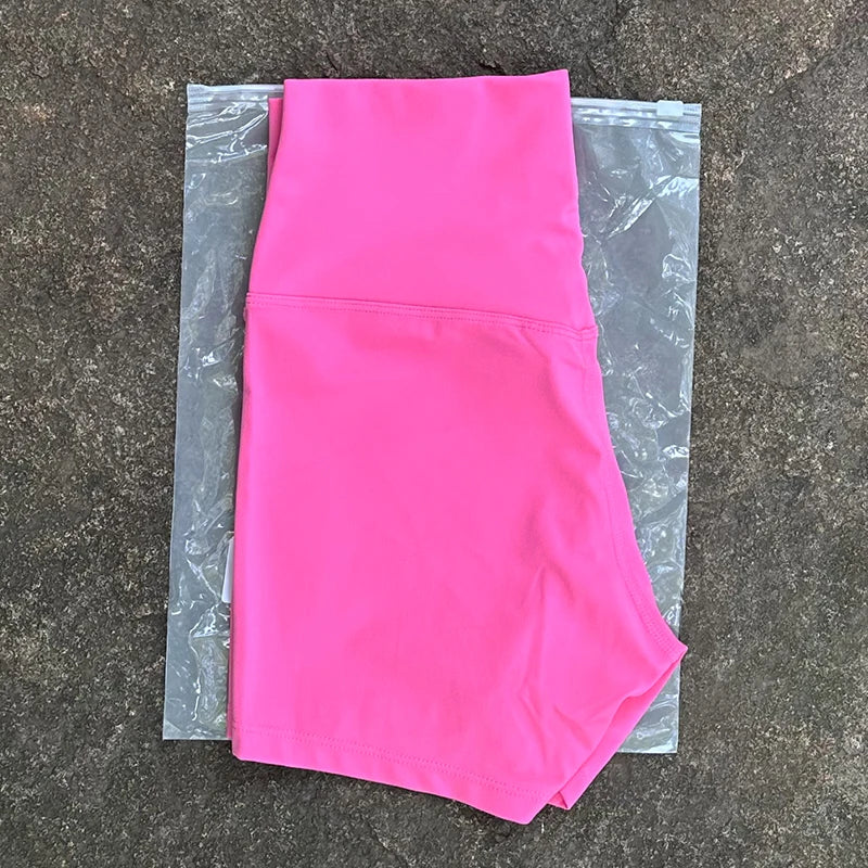 Women High Waist Biker Shorts High Elastic Slim Fit Butt Lift Yoga Shorts For Gym Running Workout Fitness Activewear