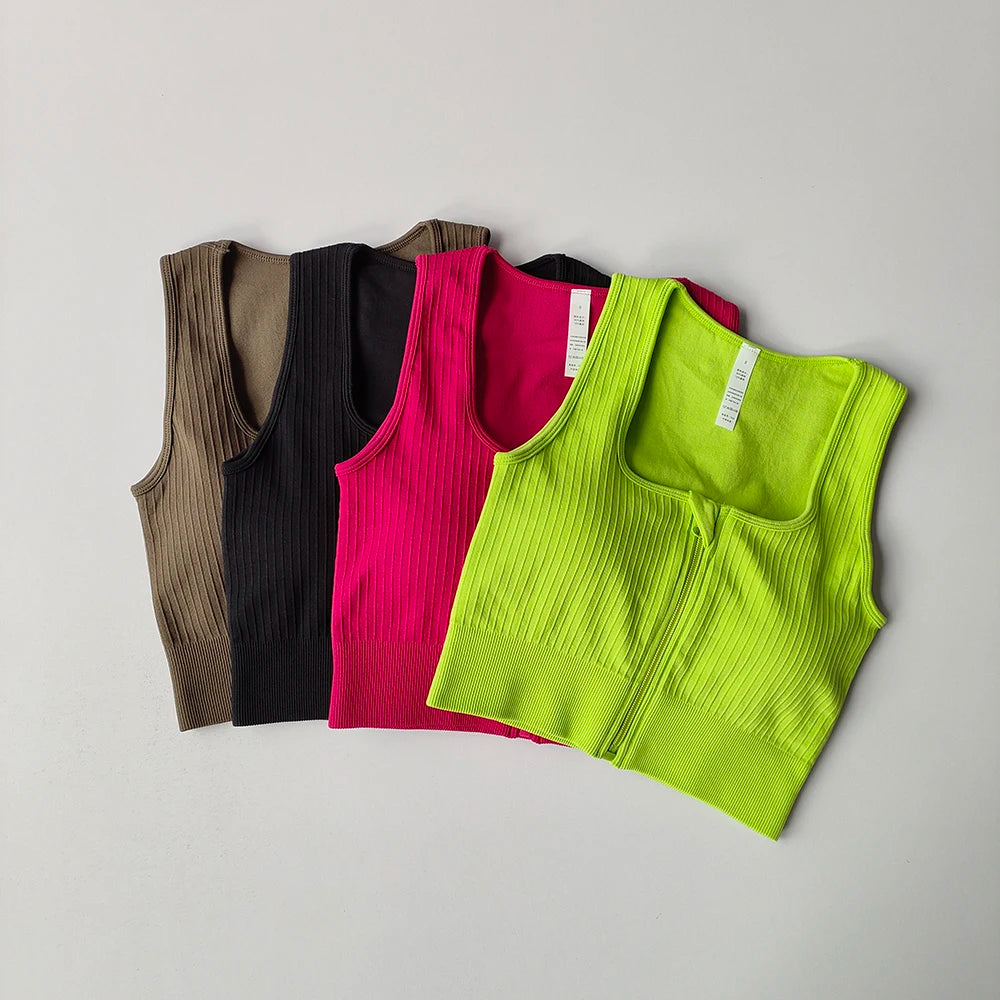 Women Seamless Yoga Bra Sports Bra Anti-Sweat Shockproof Crop Top Push Up Sport Bra Gym Workout Top Fitness Top