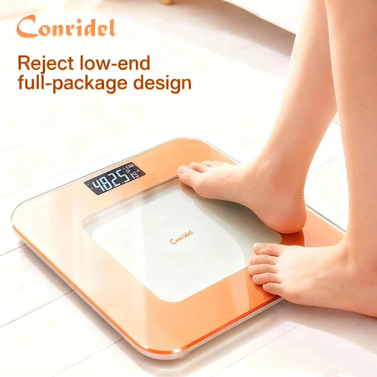 High Precision Digital Body Weight Bathroom Scale 180KG/396.8LB Large LCD Screen Battery Included Household Weighing Scale Multi‑Color Stream Gold Pink Olive Green Star Orange