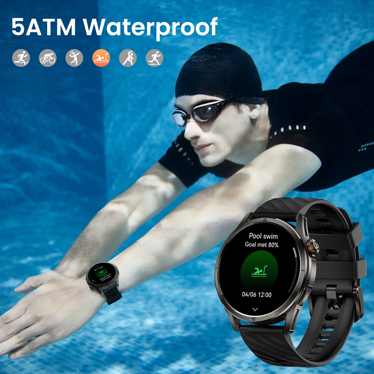 2025 KOSPET MAGIC R10 GPS Smart Watch For Men Compass Barometric Dual-band GNSS AMOLED Anti-Fingerprint 5ATM IP69K Waterproof
