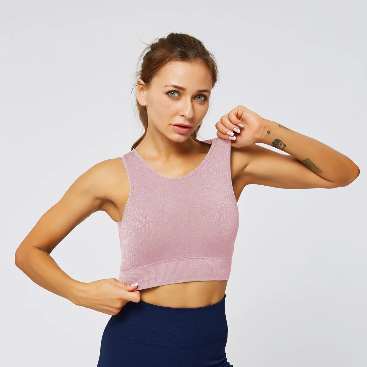 Women Sport Bra Professional Front Zipper Running Yoga Bra Vest Push Up Shockproof Wirefree Crop Top Fitness Bra