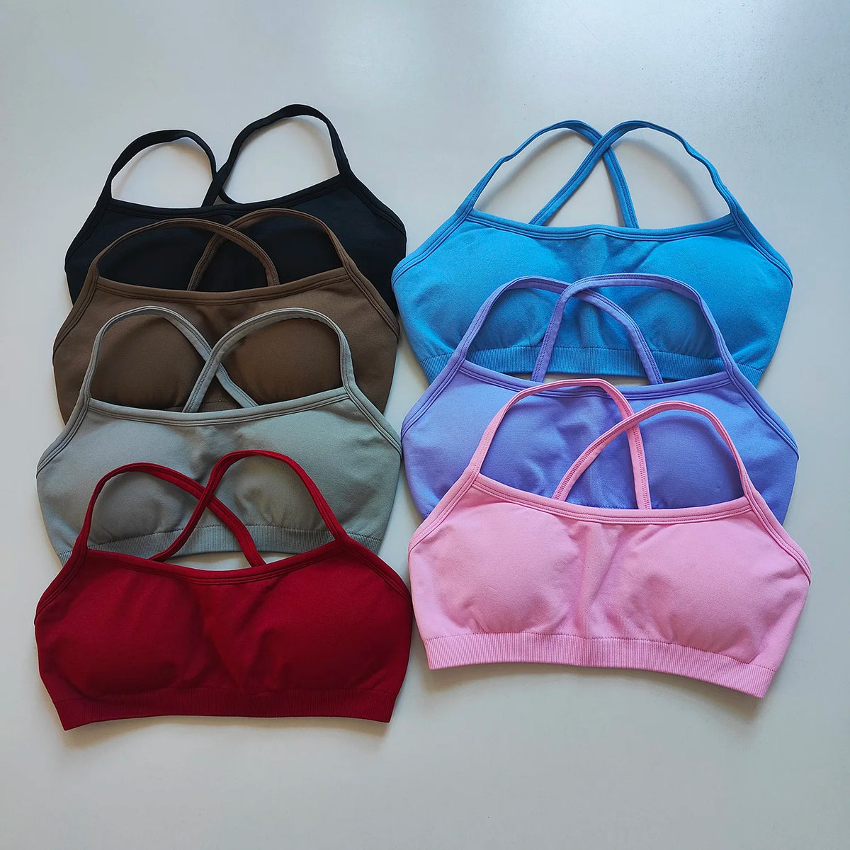 Seamless Women Fitness Yoga Bras Race Back Sports Bras Nylon Top Bra Sexy Running Breathable Underwear For Women Gym Bra Top