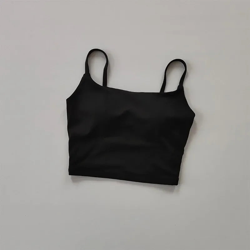 Women Sports Bra Push Up Fixed Padded Fitness Vest for Running Gym Yoga Breathable Sports Underwear Top