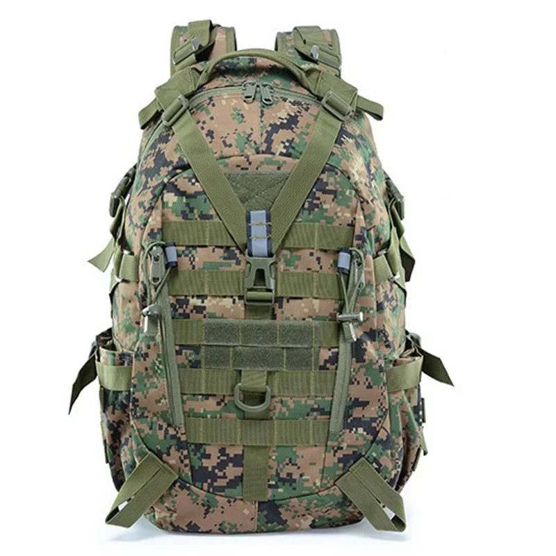 40L Camping backpack Men's Outdoor Bag Travel bag Camo Molle Hiking Backpack Hiking Outdoor reflective shoulder bag