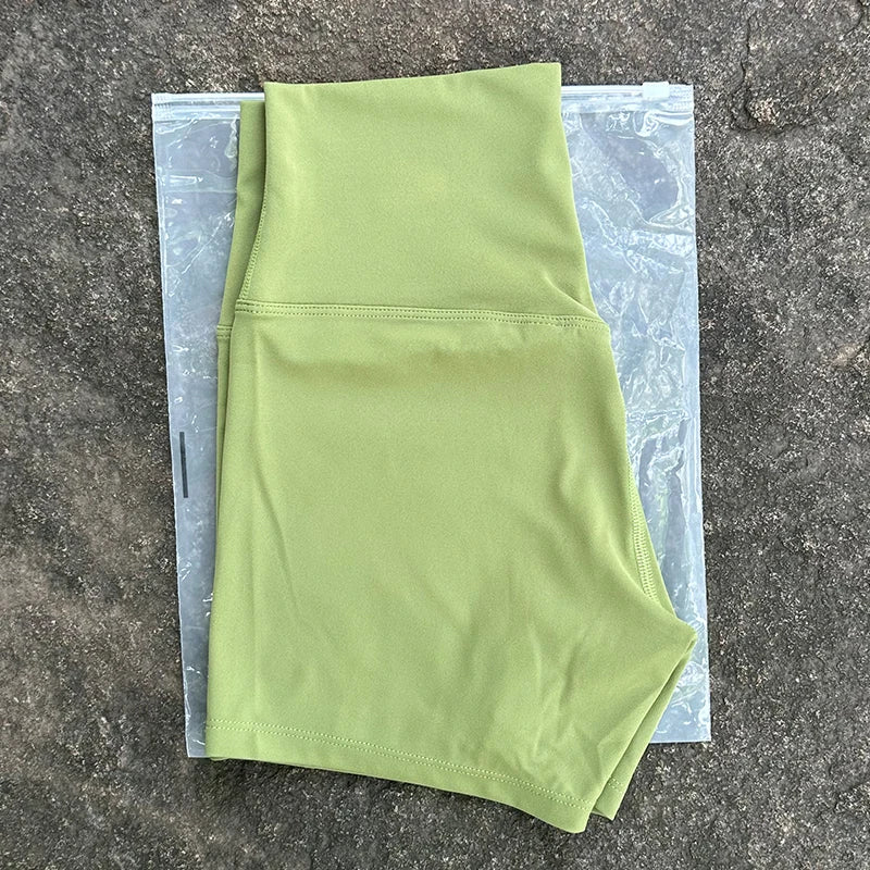 Women High Waist Biker Shorts High Elastic Slim Fit Butt Lift Yoga Shorts For Gym Running Workout Fitness Activewear