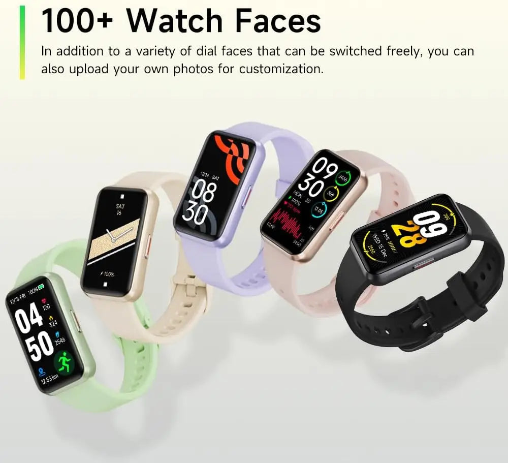 Fitness Trackers with Blood Oxygen, Heart Rate & Sleep Monitor - Smart Band for iOS/Android