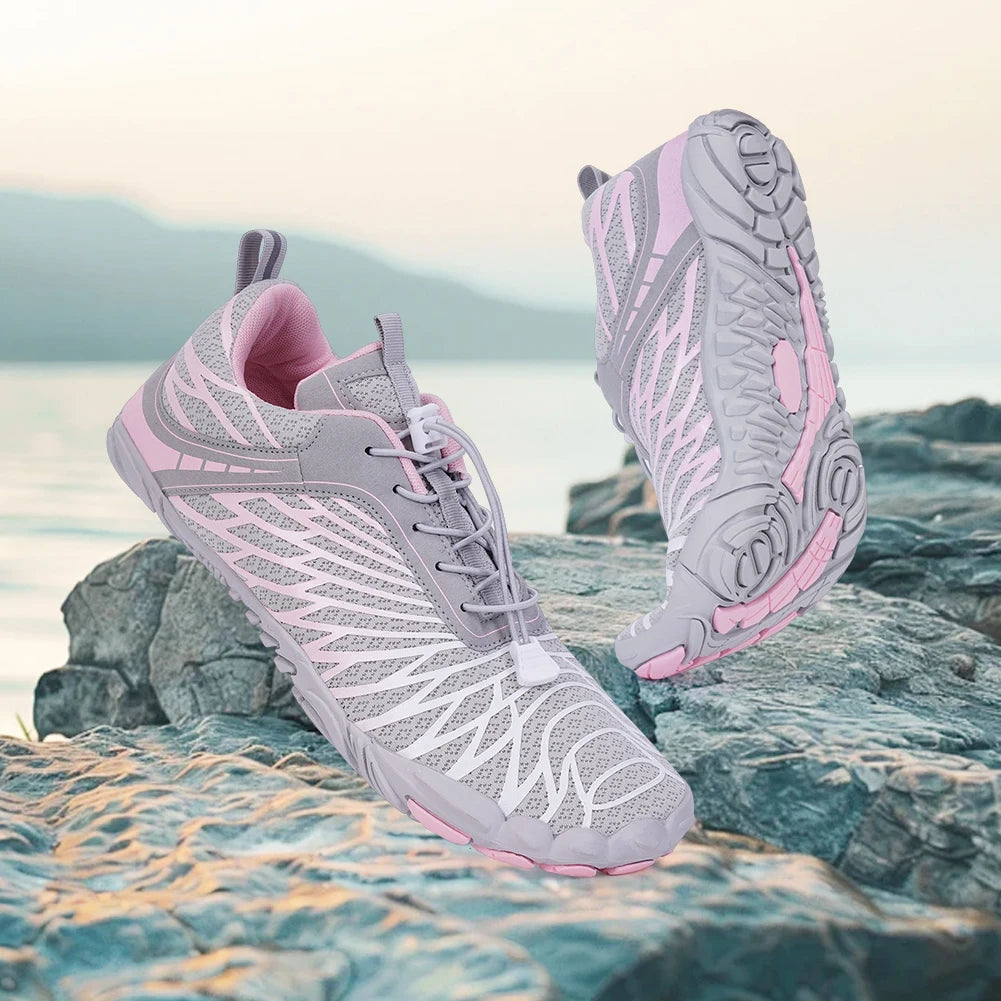 Water Shoes Breathable Barefoot Beach Shoes Quick Drying Soft Diving Sneakers Non Slip Swimming Surfing Shoes for Water Sports