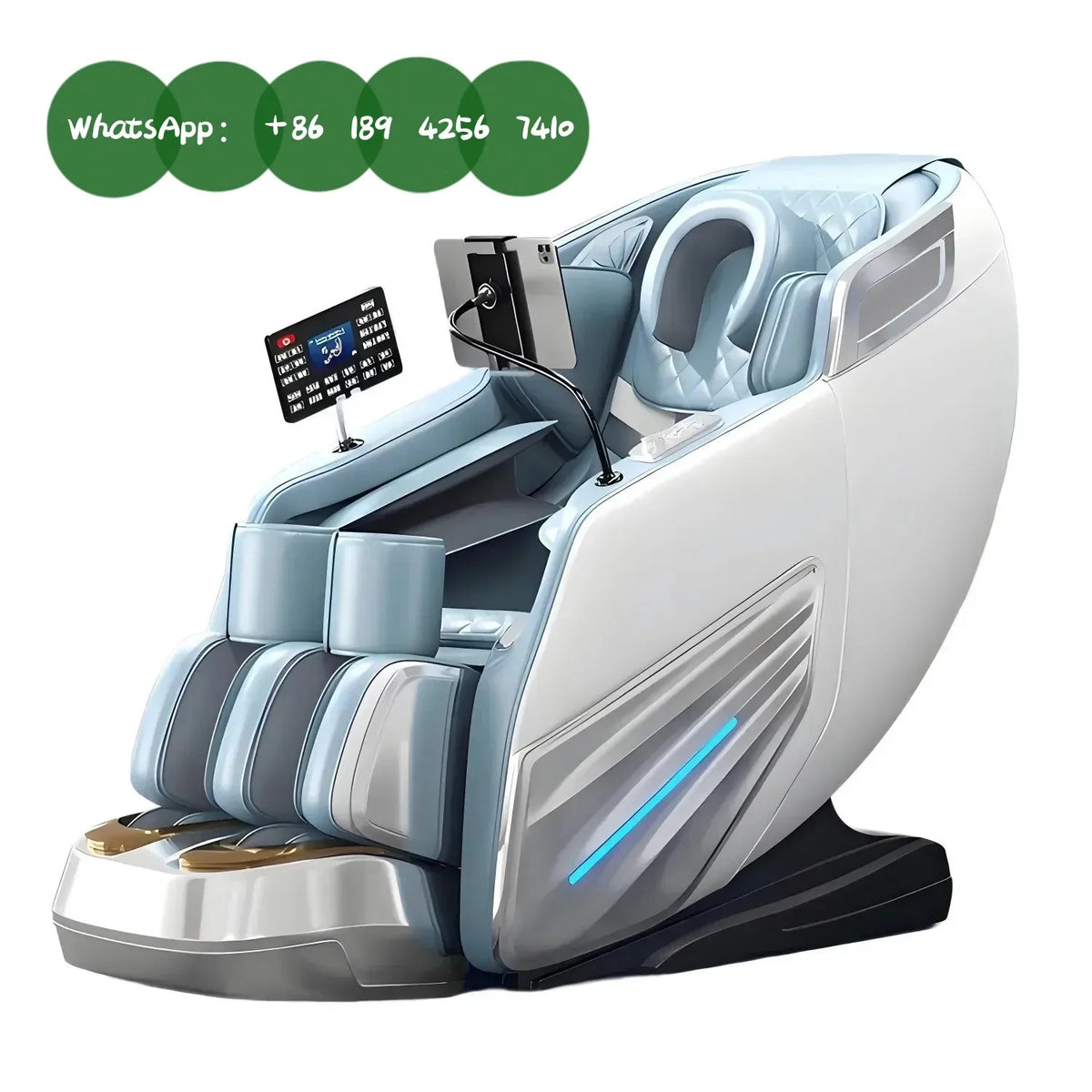 Full Body 4D Shiatsu Massage Chair Zero Gravity SL Track, Built-in Heating & Airbag Massage System for UltimateRelaxation