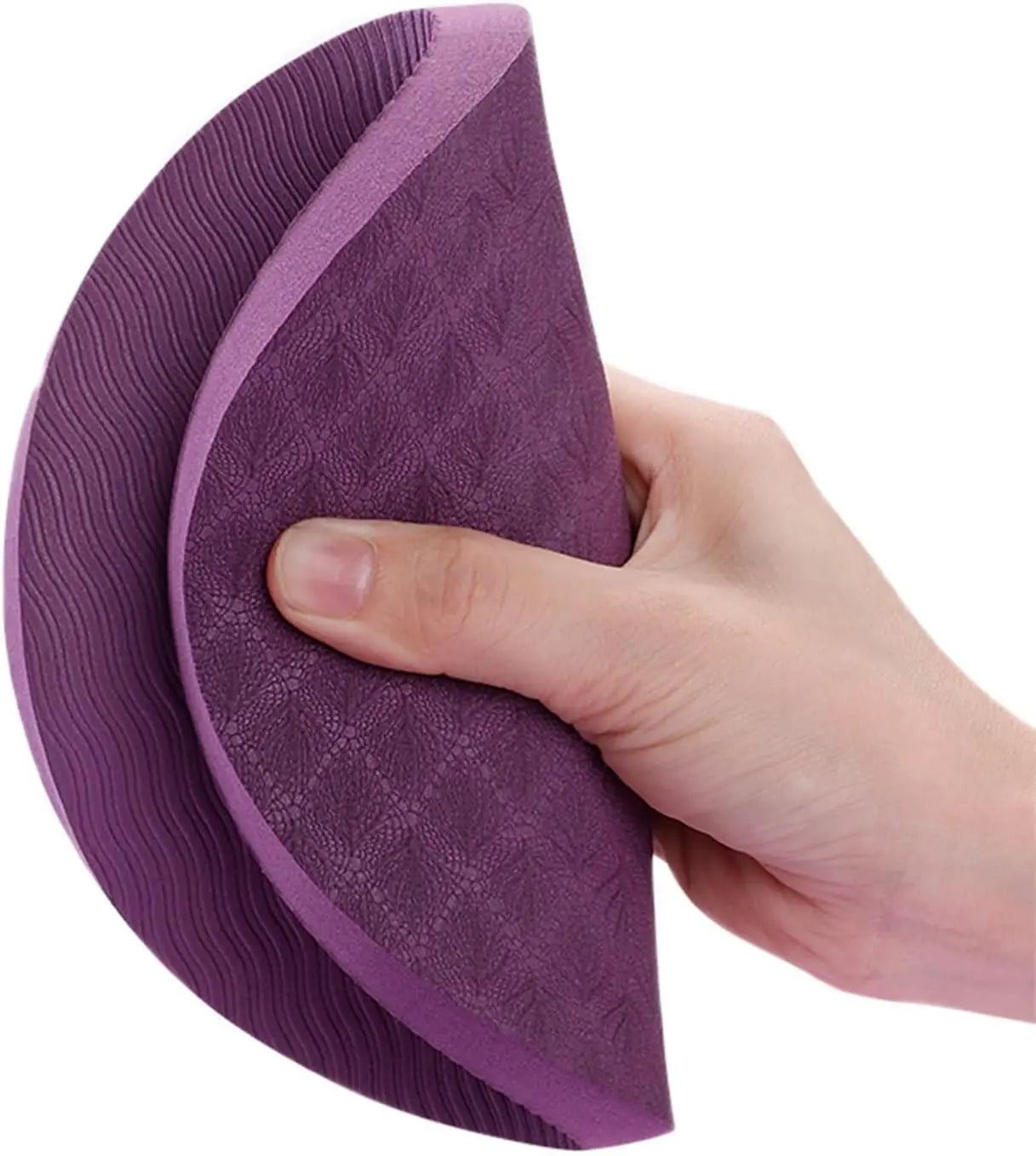2-Pack TPE Yoga Knee Pads & Exercise Mat - Extra Thick Non-Slip Support for Plank, Push-Up, Kneeling, Pilates & Floor Workouts