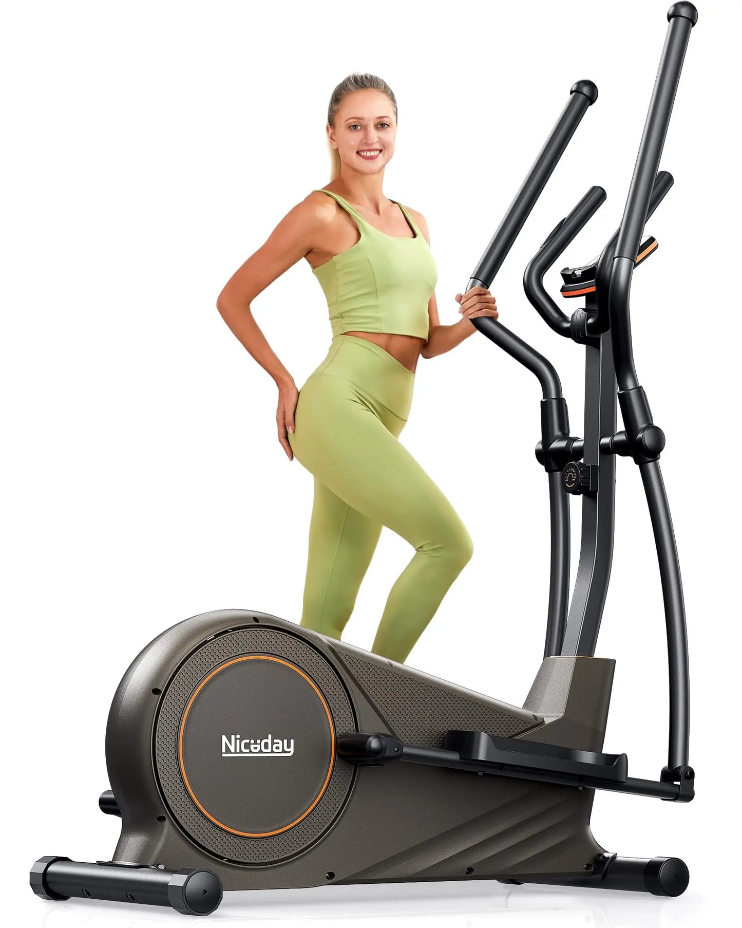 Niceday Elliptical Exercise Machine, Elliptical Machine for Home, Magnetic Elliptical Trainer with 15.5IN-19IN Stride, 1