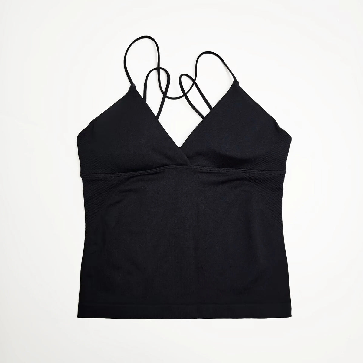 NCLAGEN Vision Twist Front Longline Top Women's Seamless Thin Straps Yoga Gym Workout Vest Running Tank Tops Fitness Clothing