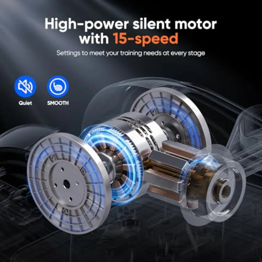 Electric Ellipse Leg Exerciser as Seen on TV Under Desk Elliptical Machine with Quiet Motor Remote Control LCD Display - Portab