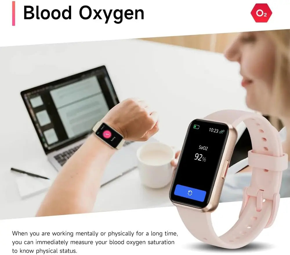 Fitness Trackers with Blood Oxygen, Heart Rate & Sleep Monitor - Smart Band for iOS/Android