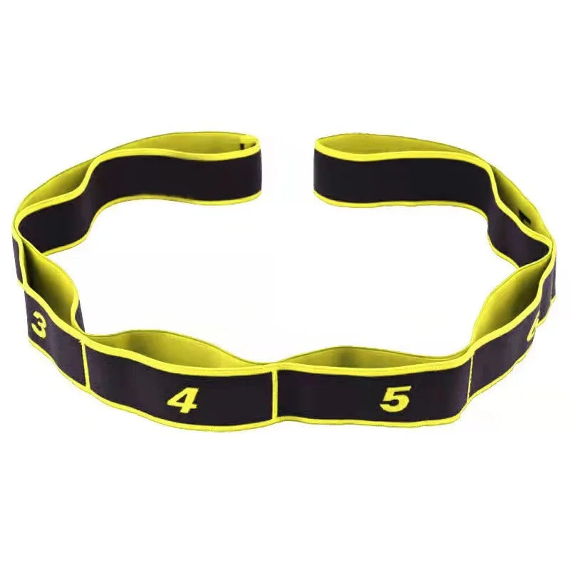 8 Section Style Dance Yoga Stretching Belt Pilates Fitness Tension Digital Elasticity Latin Elastic Stretch Resistance Band