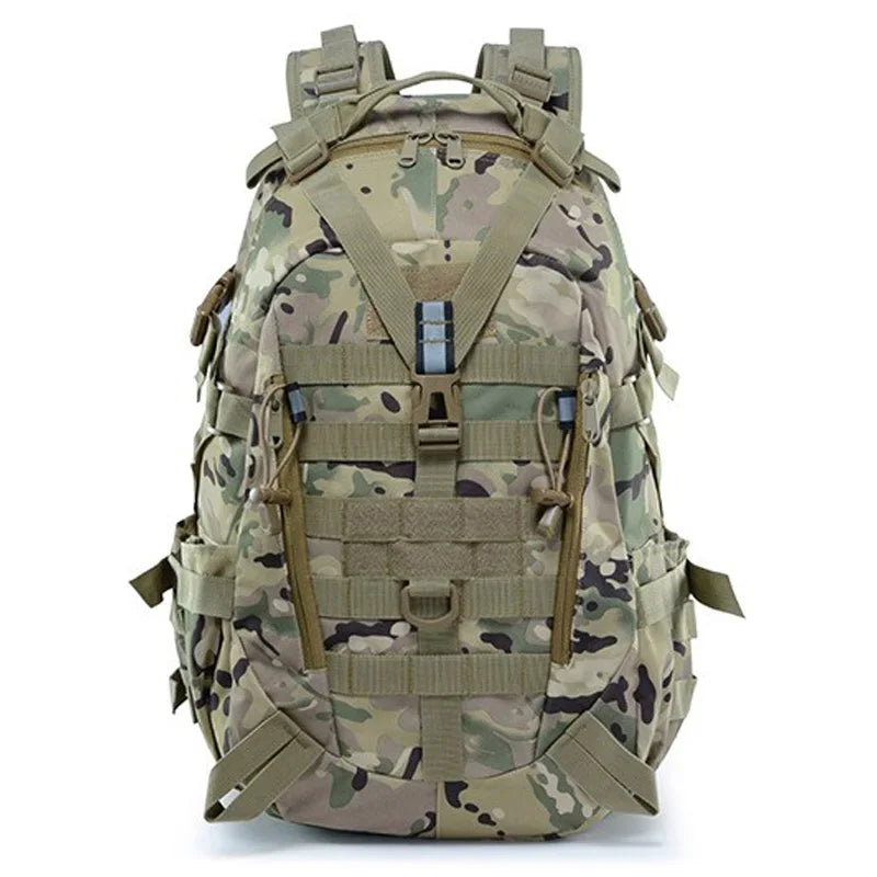40L Camping backpack Men's Outdoor Bag Travel bag Camo Molle Hiking Backpack Hiking Outdoor reflective shoulder bag