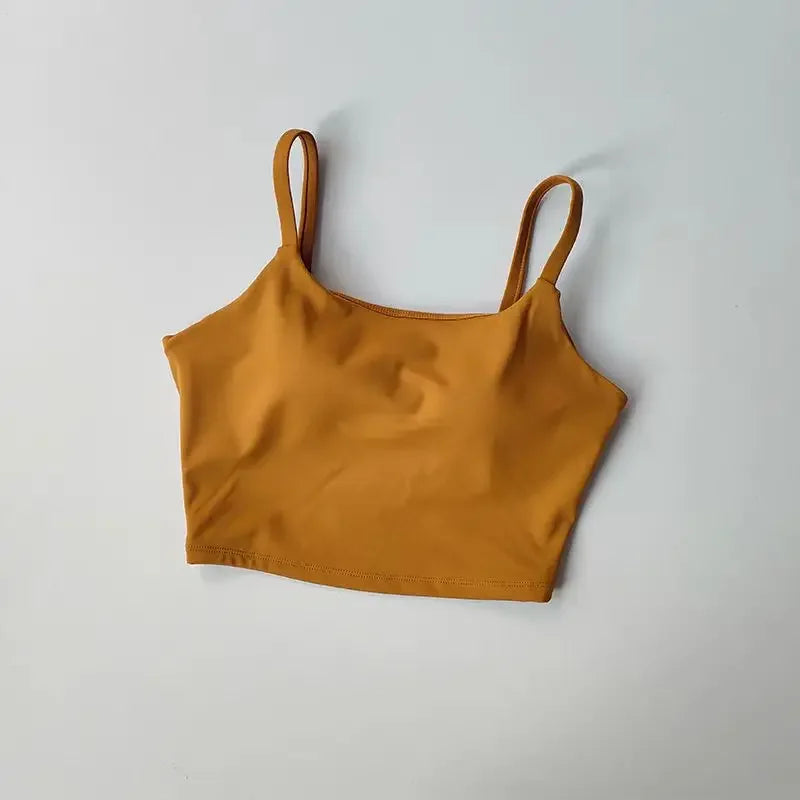 Women Sports Bra Push Up Fixed Padded Fitness Vest for Running Gym Yoga Breathable Sports Underwear Top