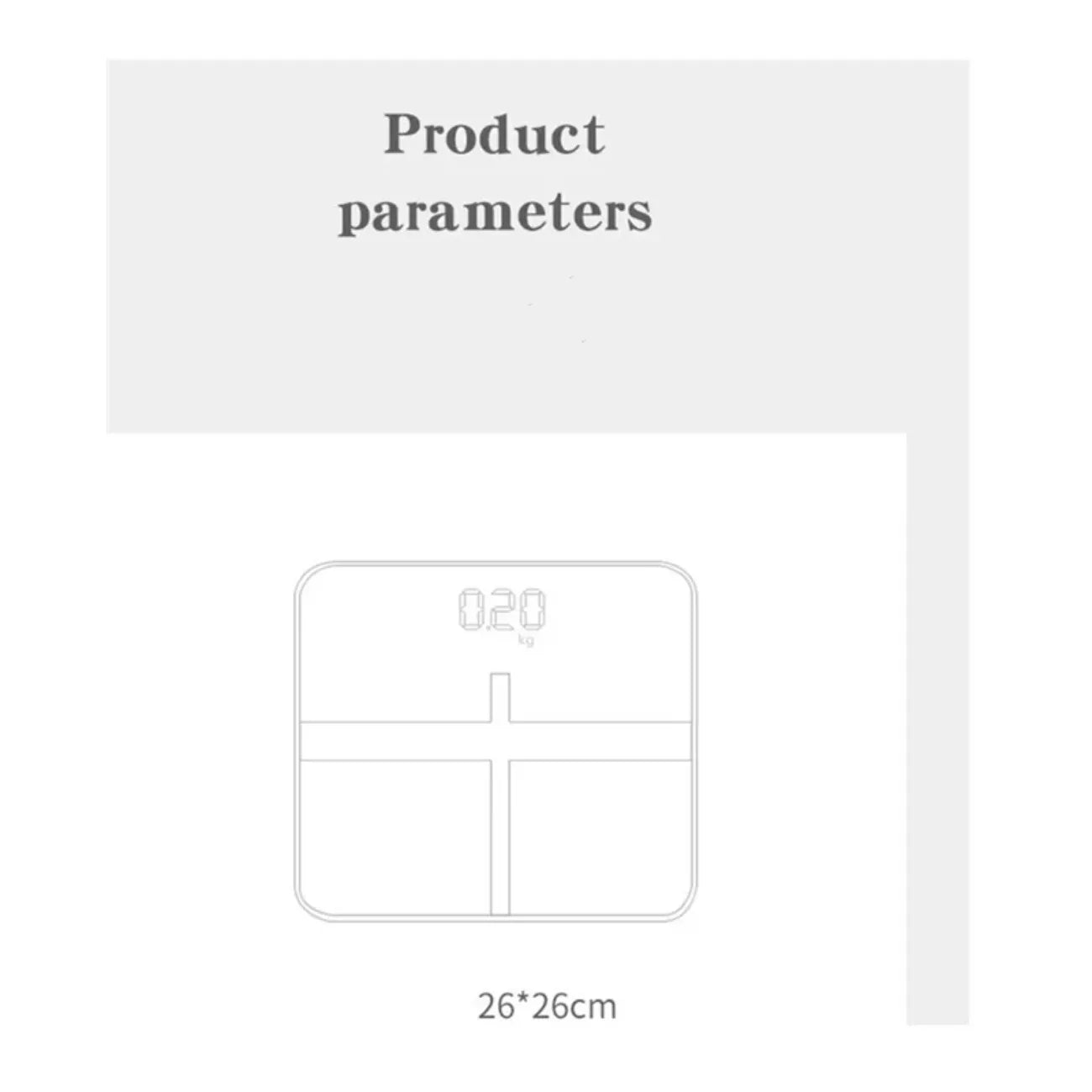 Smart Body Weight Scale with LED Display – USB Rechargeable Digital Bathroom Scale for Home & Office
