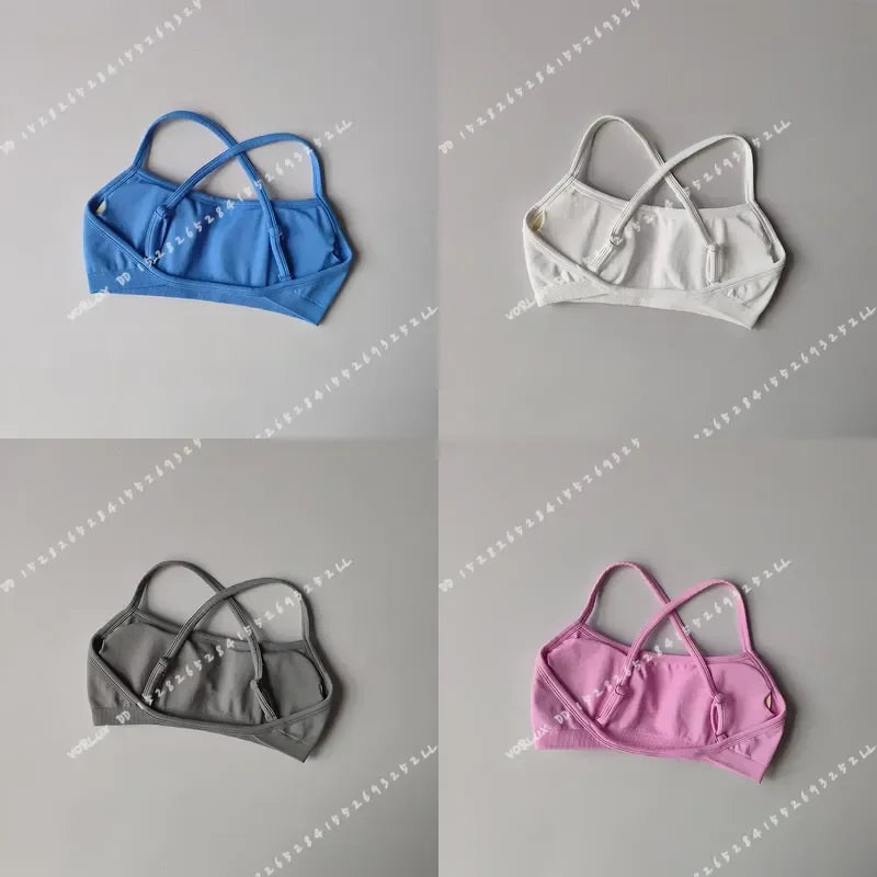 Seamless Sports Bra for Women Shockproof Gym Top Crop Tube Yoga Shirt Fitness Scrunch Butt Workout Suit Beautiful Back Design