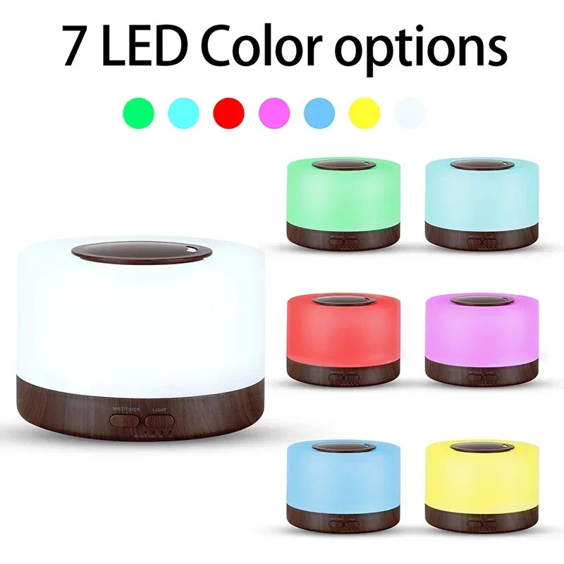 Electric Smell Distributor Humidifier Essential Oil Air Car Ionizer Bedroom Umidificator Environments Aroma Diffuser the Room Send 6 bottles of essential oil