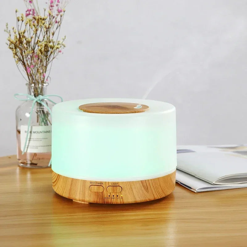 Electric Smell Distributor Humidifier Essential Oil Air Car Ionizer Bedroom Umidificator Environments Aroma Diffuser the Room Send 6 bottles of essential oil